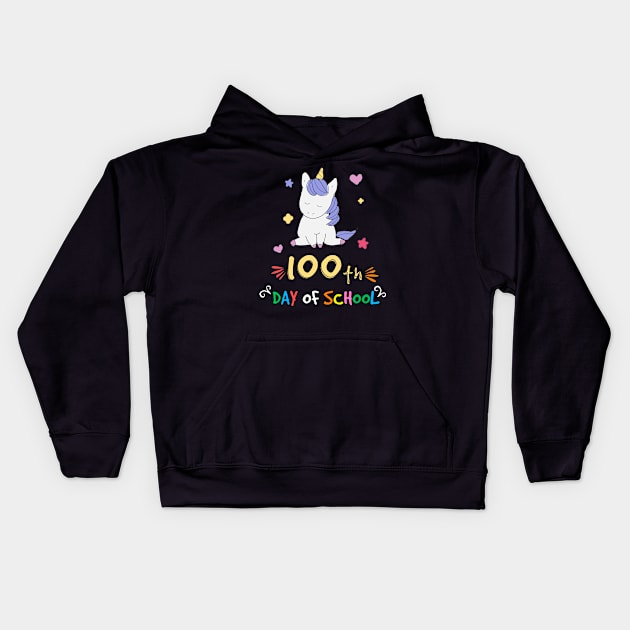 Adorable 100 Days of School Shirt Unicorn Girls Costume Gift Kids Hoodie by Craftify